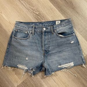 Free People Jean Shorts